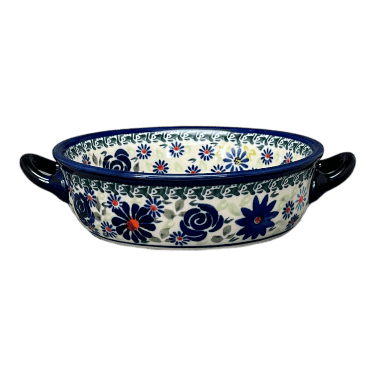 Dish, Stew, Round, 7.5" in "Floral Explosion" by Zaklady | Y1454A-DU126