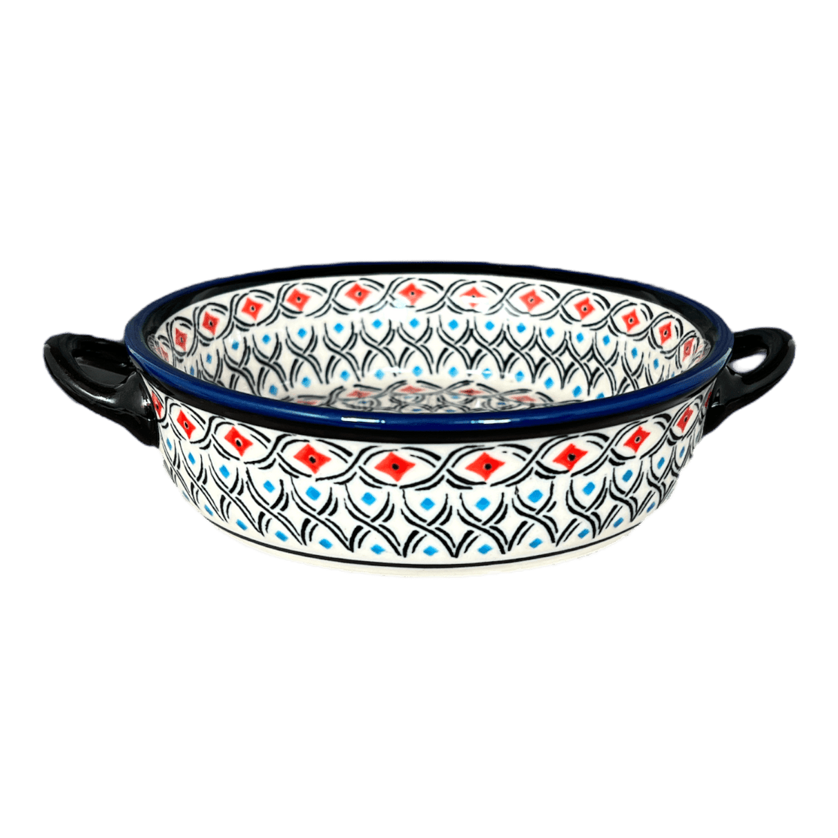 Dish, Stew, Round, 7.5" in "Beaded Turquoise" by Zaklady | Y1454A-DU203