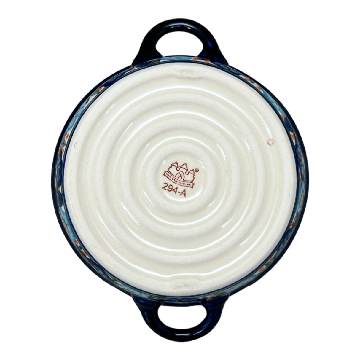 Dish, Stew, Round, 7.5" in "Garden Party Blues" by Zaklady | Y1454A-DU50