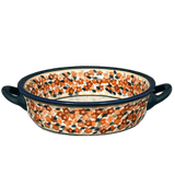 Dish, Stew, Round, 7.5" in "Orange Wreath" by Zaklady | Y1454A-DU52