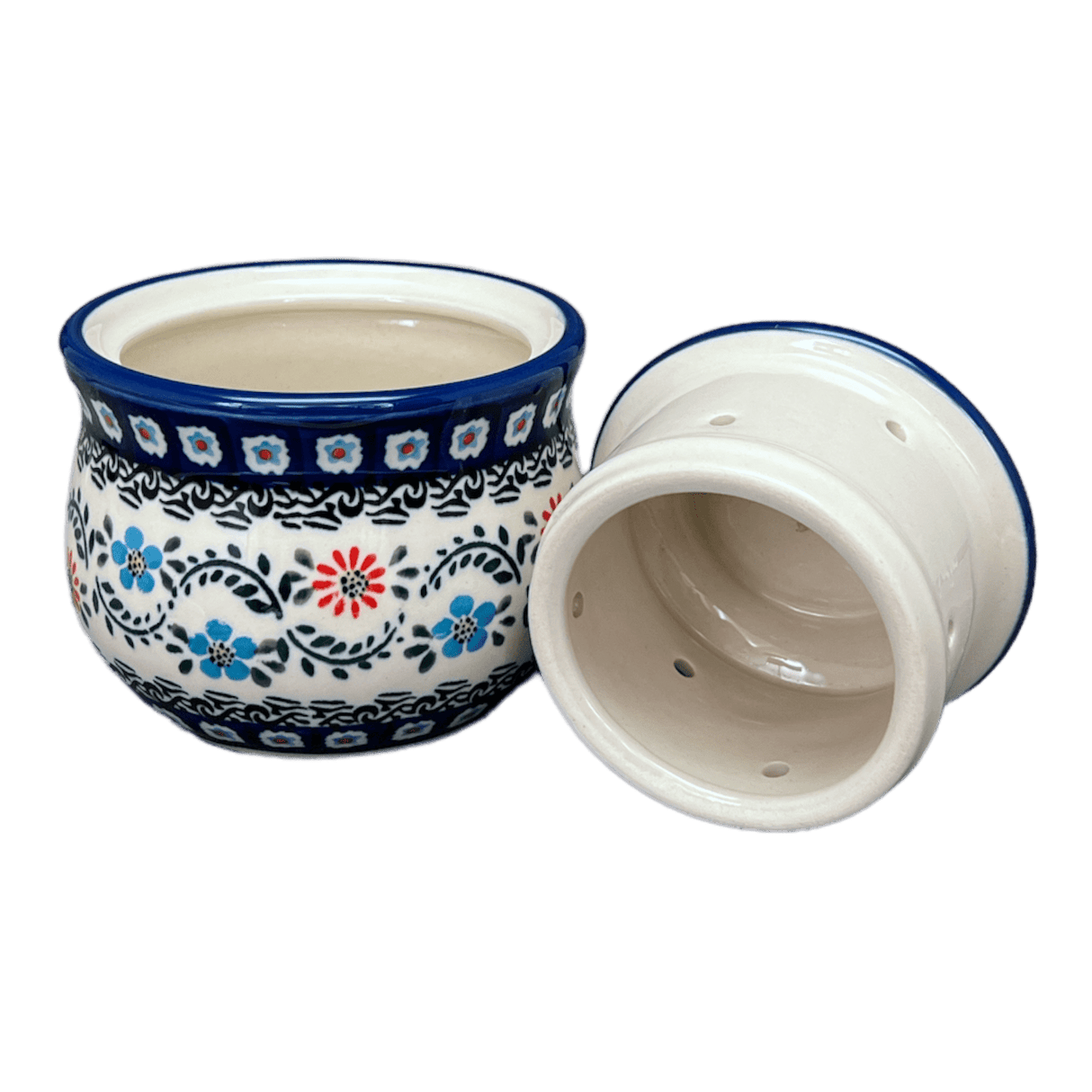 Butter Crock, 4.5" x 3.5" in "Climbing Aster" by Zaklady | Y1512-A1145A