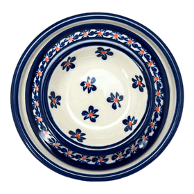 Polish Pottery Butter Crock (Falling Blue Daisies) | Y1512-A882A Additional Image at PolishPotteryOutlet.com