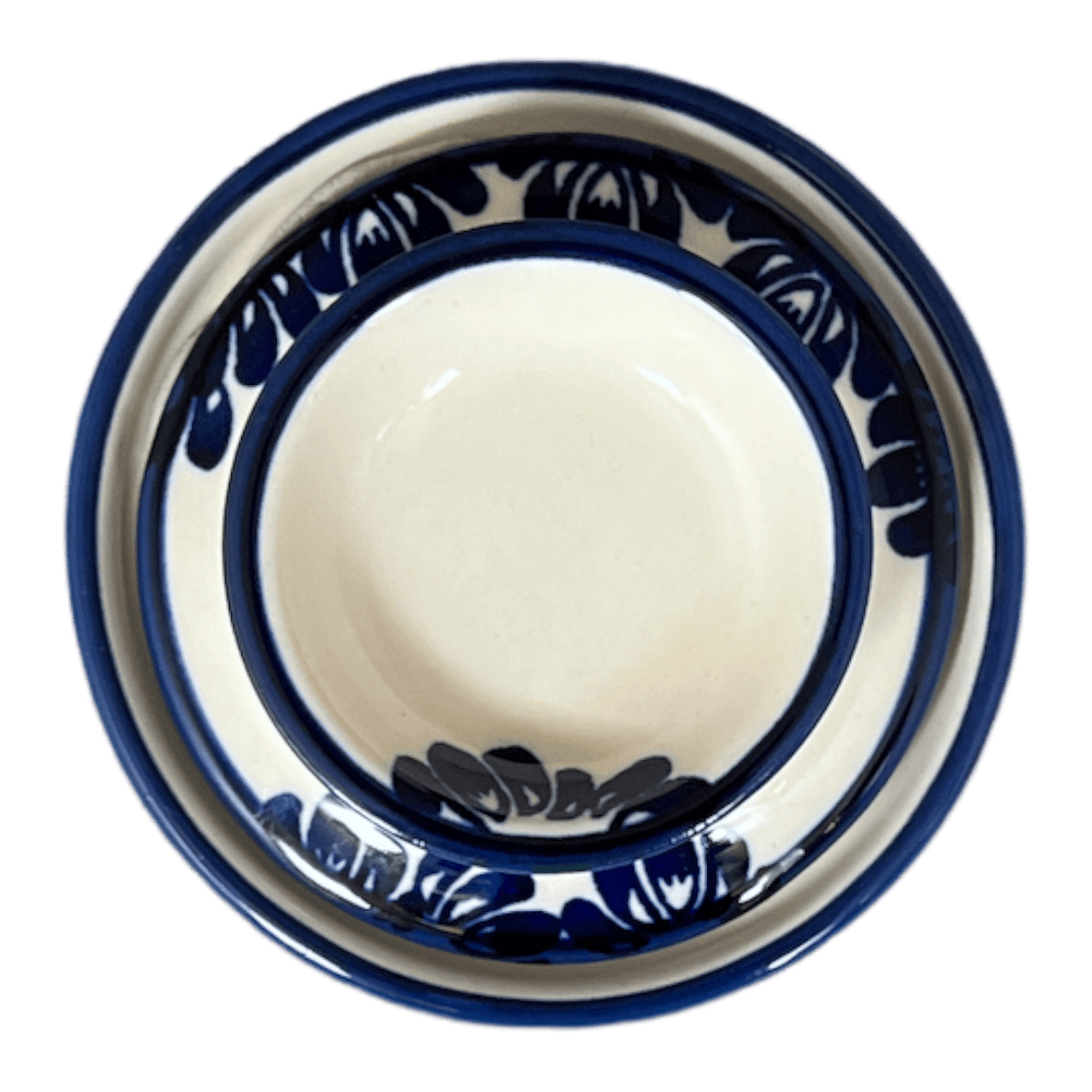 Butter Crock, 4.5" x 3.5" in "Blue Floral Vines" by Zaklady | Y1512-D1210A