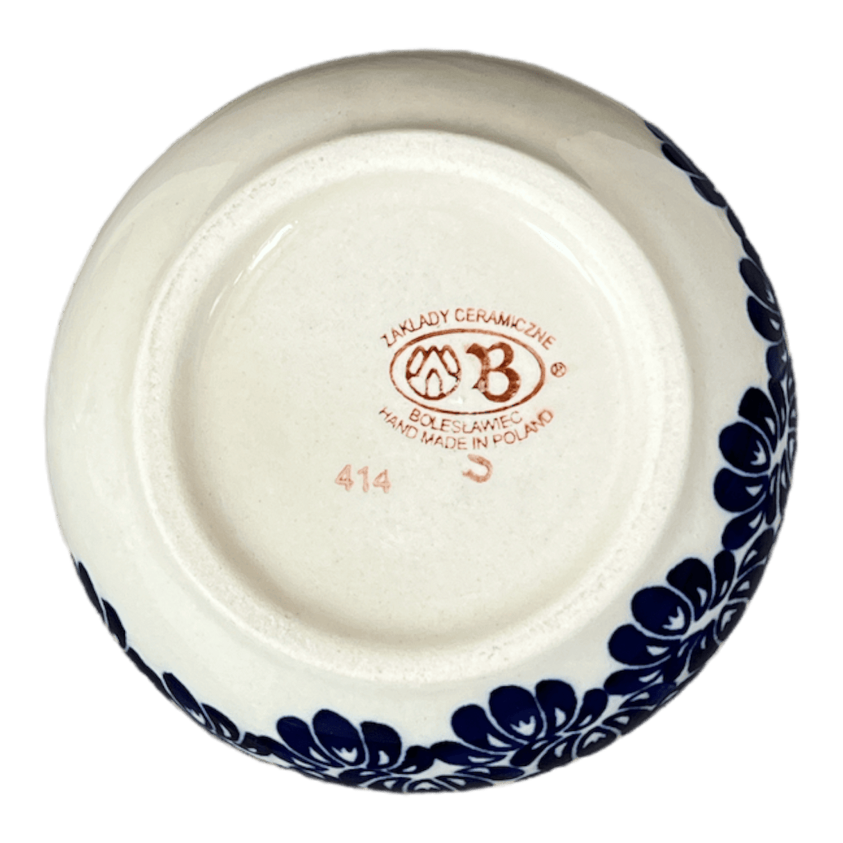 Butter Crock, 4.5" x 3.5" in "Blue Floral Vines" by Zaklady | Y1512-D1210A