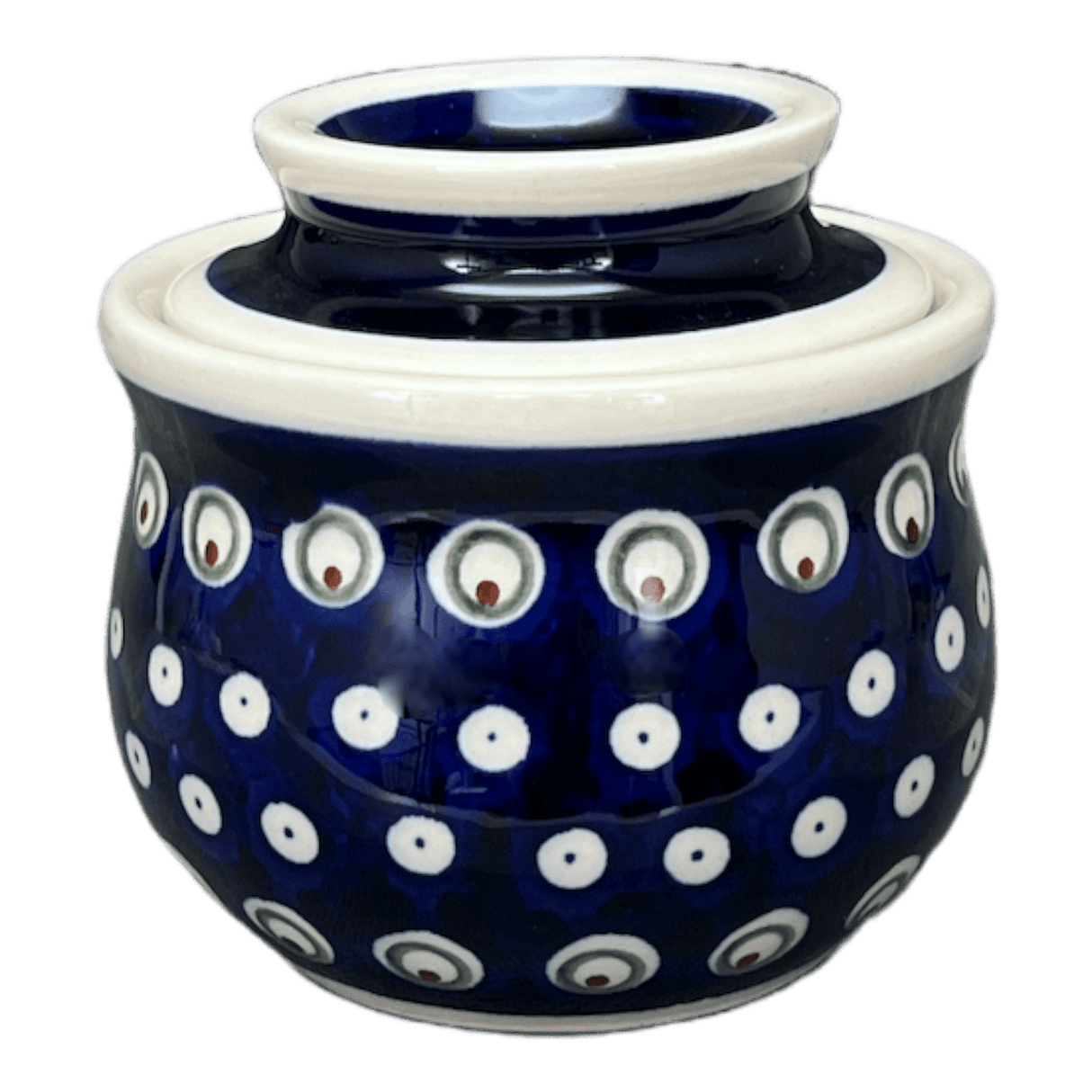 Butter Crock, 4.5" x 3.5" in "Peacock Burst" by Zaklady | Y1512-D487