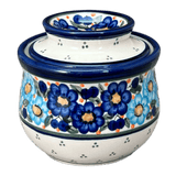 Butter Crock, 4.5" x 3.5" in "Garden Party Blues" by Zaklady | Y1512-DU50