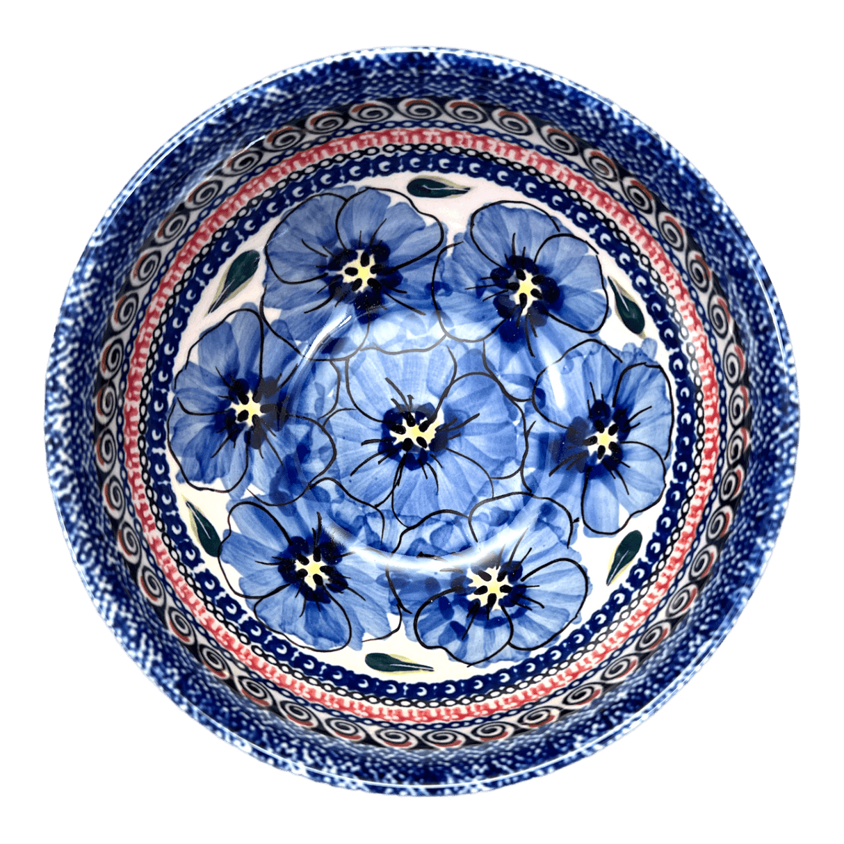 Bowl, Round, Deep, 6.25" in "Bloomin' Sky" by Zaklady | Y1755A-ART148