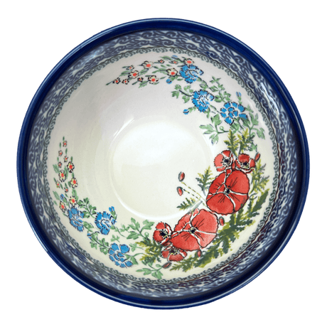 Bowl, Round, Deep, 6.25" in "Floral Crescent" by Zaklady | Y1755A-ART237