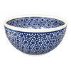 Polish Pottery Zaklady Deep 6.25" Bowl (Ditsy Daisies) | Y1755A-D120 at PolishPotteryOutlet.com