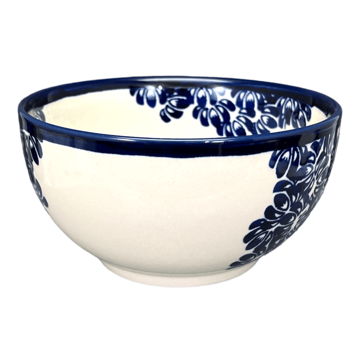 Bowl, Round, Deep, 6.25" in "Blue Floral Vines" by Zaklady | Y1755A-D1210A