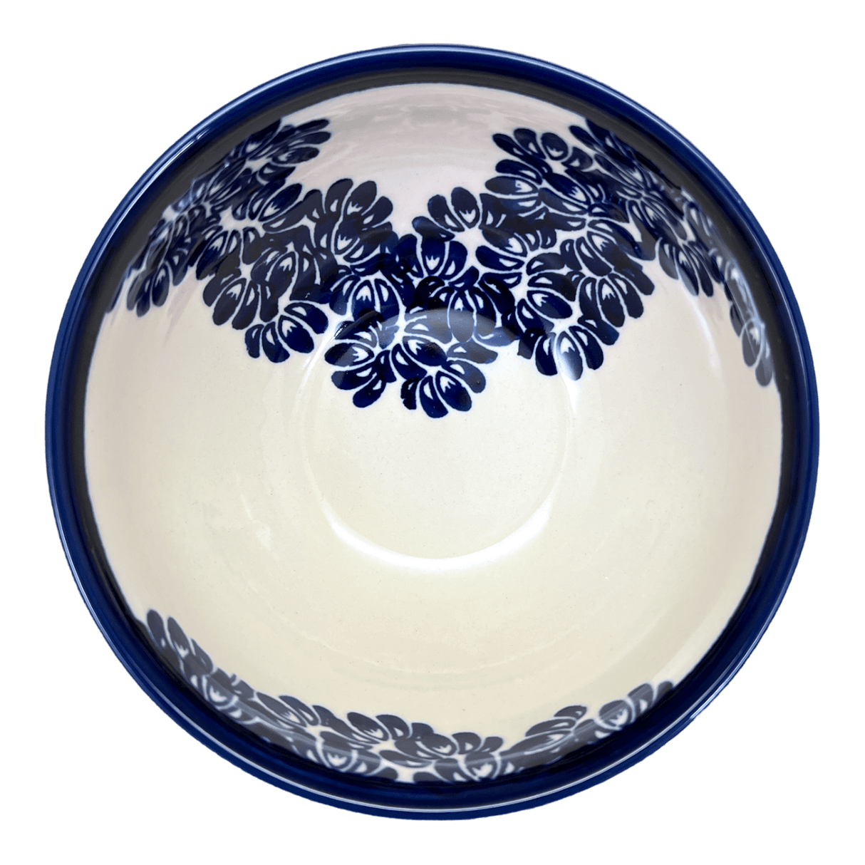 Bowl, Round, Deep, 6.25" in "Blue Floral Vines" by Zaklady | Y1755A-D1210A