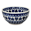 Polish Pottery Deep 6.25" Bowl (Swirling Hearts) | Y1755A-D467 at PolishPotteryOutlet.com