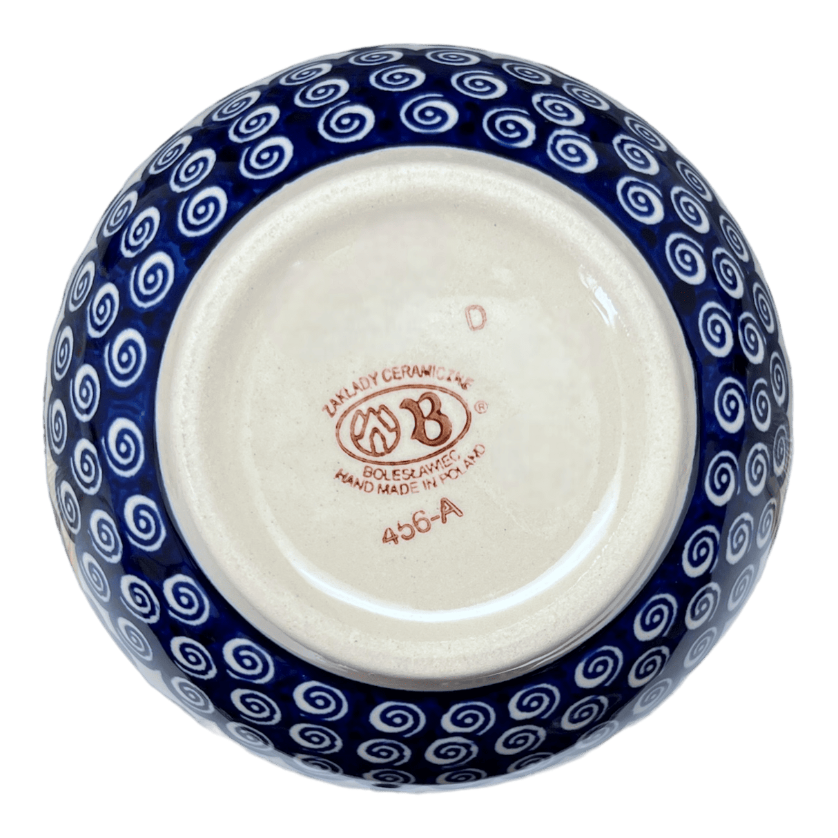 Bowl, Round, Deep, 6.25" in "Swirling Hearts" by Zaklady | Y1755A-D467