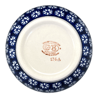 A picture of a Polish Pottery Zaklady Deep 6.25" Bowl (Floral Pine) | Y1755A-D914 as shown at PolishPotteryOutlet.com/products/zaklady-6-25-bowl-floral-pine-y1755a-d914