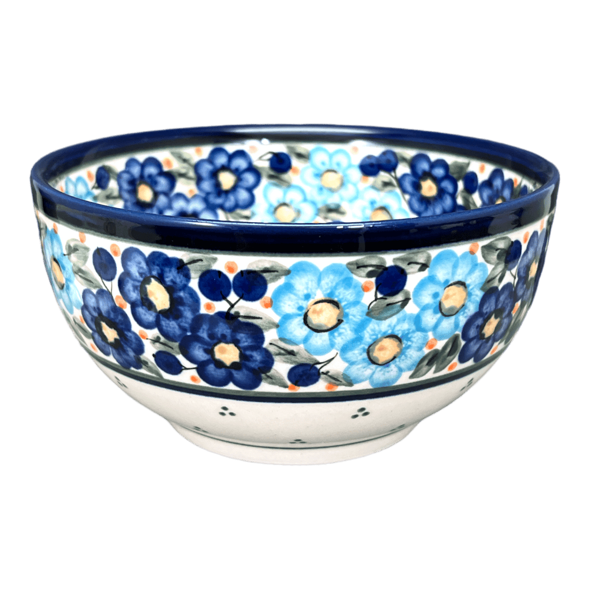 Bowl, Round, Deep, 6.25" in "Garden Party Blues" by Zaklady | Y1755A-DU50