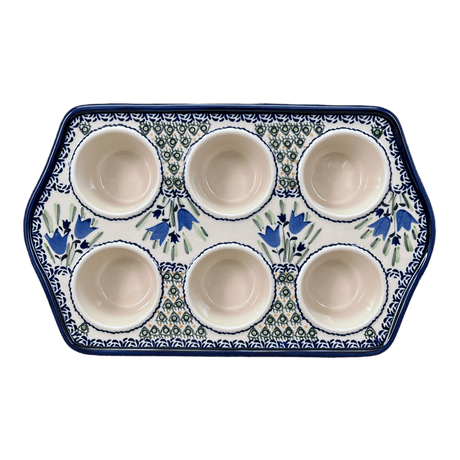 Muffin Pan in "Blue Tulips" by Zaklady | Y1778-ART160