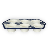 Muffin Pan in "Blue Floral Vines" by Zaklady | Y1778-D1210A