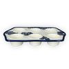 Polish Pottery Zaklady Muffin Pan (Blue Floral Vines) | Y1778-D1210A at PolishPotteryOutlet.com