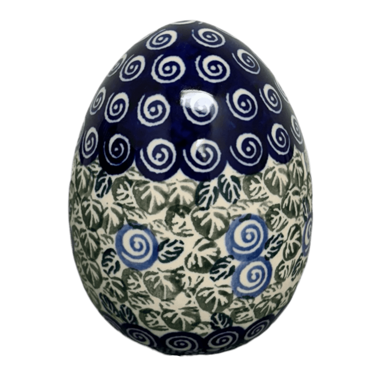 Decorative Egg, Painted, 4.5" in "Spring Swirl" by Zaklady | Y1807O2-A1073A