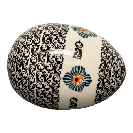 Decorative Egg, Painted, 4.5" in "Mesa Verde Midnight" by Zaklady | Y1807O2-A1159A