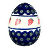 Decorative Egg, Painted, 4.5" in "Strawberry Dot" by Zaklady | Y1807O2-A310A