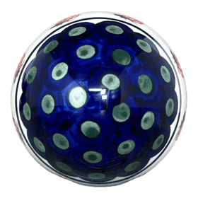 Polish Pottery 4.5 " Painted Egg (Strawberry Dot) | Y1807O2-A310A Additional Image at PolishPotteryOutlet.com