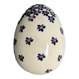 Decorative Egg, Painted, 4.5" in "Falling Blue Daisies" by Zaklady | Y1807O2-A882A