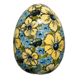 Decorative Egg, Painted, 4.5" in "Sunny Meadow" by Zaklady | Y1807O2-ART332