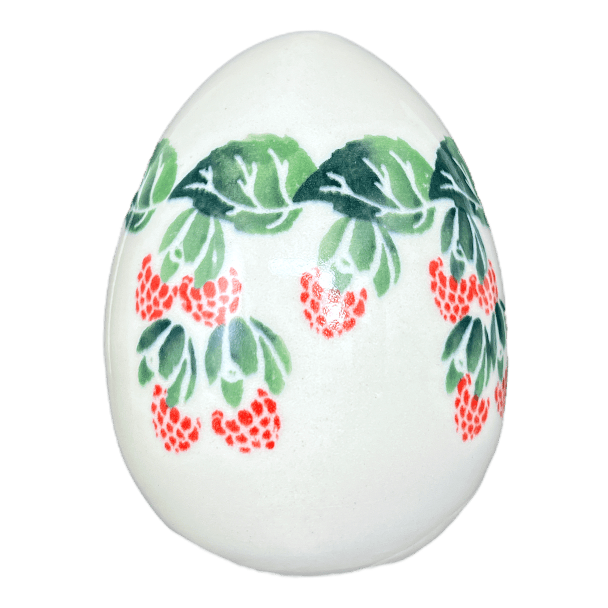 Decorative Egg, Painted, 4.5" in "Raspberry Delight" by Zaklady | Y1807O2-D1170