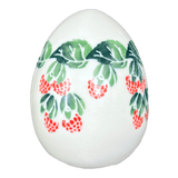 Decorative Egg, Painted, 4.5" in "Raspberry Delight" by Zaklady | Y1807O2-D1170