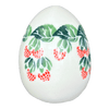 Polish Pottery Zaklady 4.5 " Painted Egg (Raspberry Delight) | Y1807O2-D1170 at PolishPotteryOutlet.com