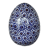 Polish Pottery 4.5 " Painted Egg (Ditsy Daisies) | Y1807O2-D120 at PolishPotteryOutlet.com
