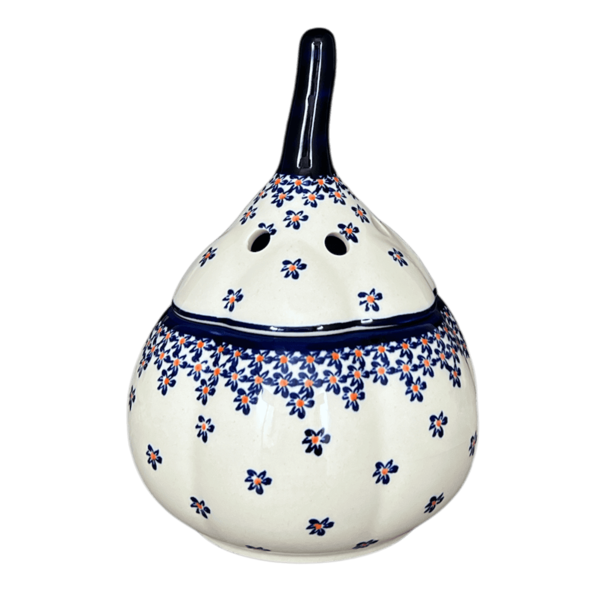 Garlic Keeper, 8.5" Large in "Falling Blue Daisies" by Zaklady | Y1835-A882A