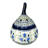 Garlic Keeper, 8.5" Large in "Blue Tulips" by Zaklady | Y1835-ART160