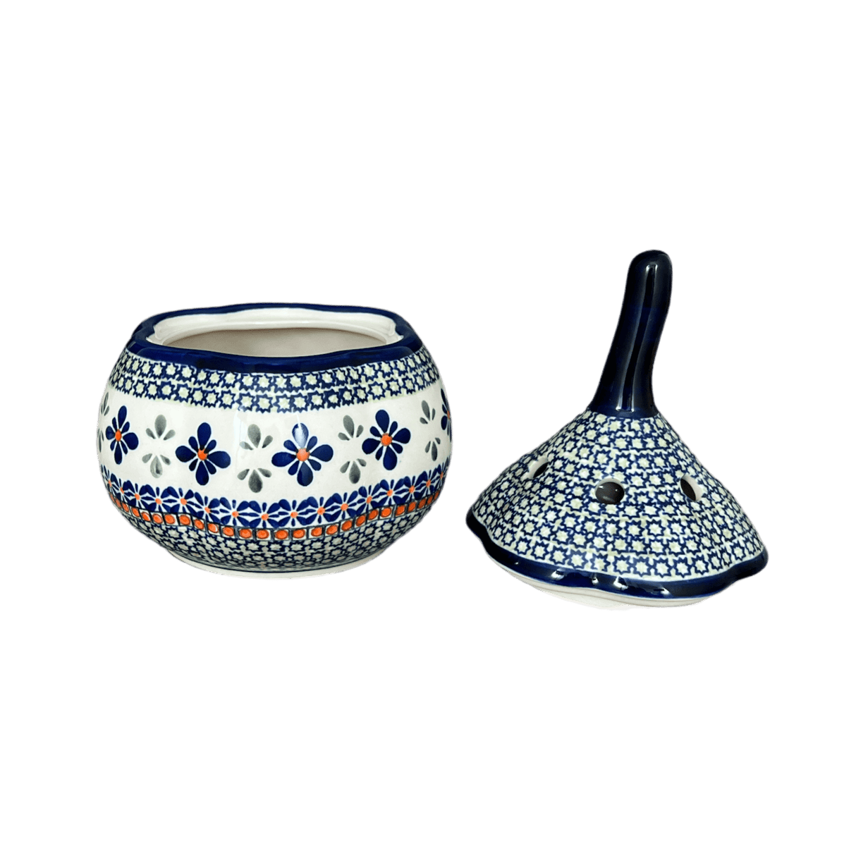 Garlic Keeper, 8.5" Large in "Emerald Mosaic" by Zaklady | Y1835-DU60