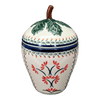 Polish Pottery Strawberry Canister (Scarlet Stitch) | Y1873-A1158A at PolishPotteryOutlet.com