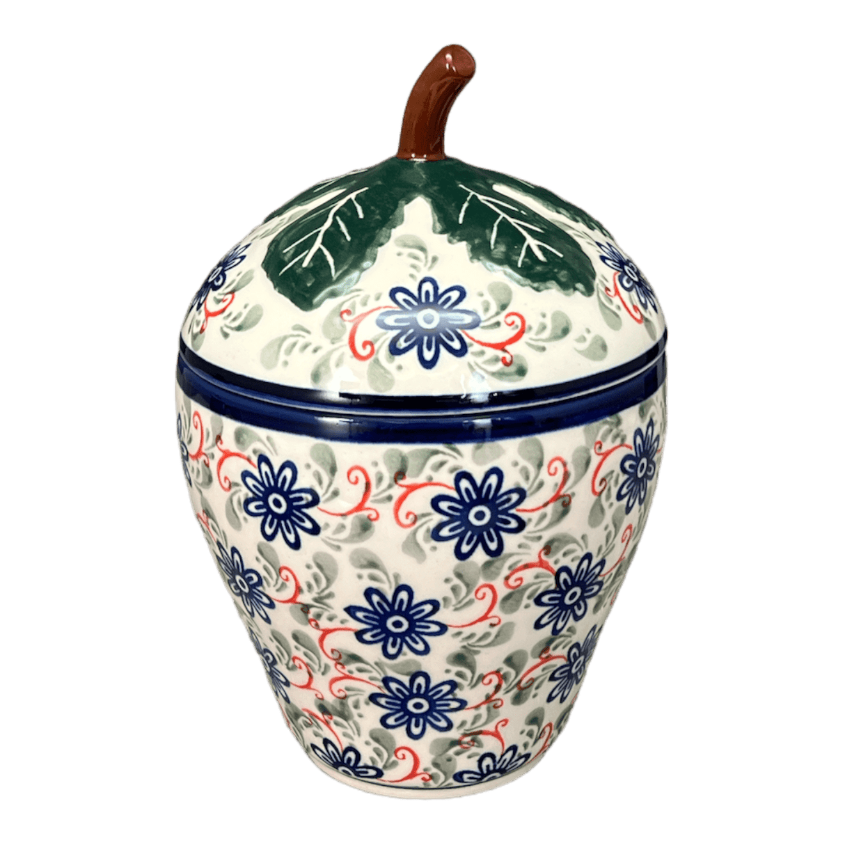 Canister, Strawberry, 8" in "Swirling Flowers" by Zaklady | Y1873-A1197A