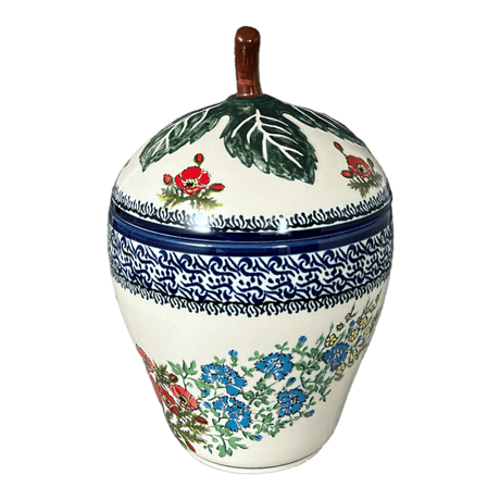 Canister, Strawberry, 8" in "Floral Crescent" by Zaklady | Y1873-ART237