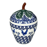 Canister, Strawberry, 8" in "Rooster Blues" by Zaklady | Y1873-D1149