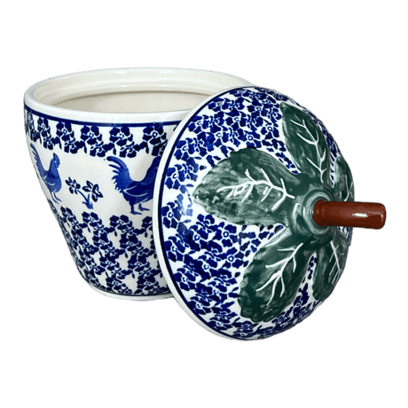 Canister, Strawberry, 8" in "Rooster Blues" by Zaklady | Y1873-D1149