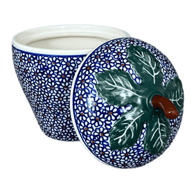 Polish Pottery Strawberry Canister (Ditsy Daisies) | Y1873-D120 Additional Image at PolishPotteryOutlet.com