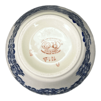 A picture of a Polish Pottery Strawberry Canister (Blue Floral Vines) | Y1873-D1210A as shown at PolishPotteryOutlet.com/products/berry-keeper-blue-floral-vines-y1873-d1210a