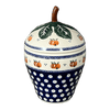 Polish Pottery Zaklady Strawberry Canister (Persimmon Dot) | Y1873-D479 at PolishPotteryOutlet.com