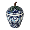 Polish Pottery Strawberry Canister (Mosaic Blues) | Y1873-D910 at PolishPotteryOutlet.com