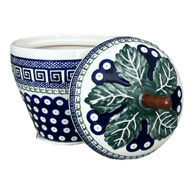 Polish Pottery Zaklady Strawberry Canister (Grecian Dot) | Y1873-D923 Additional Image at PolishPotteryOutlet.com
