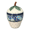 Polish Pottery Strawberry Canister (Garden Party Blues) | Y1873-DU50 at PolishPotteryOutlet.com