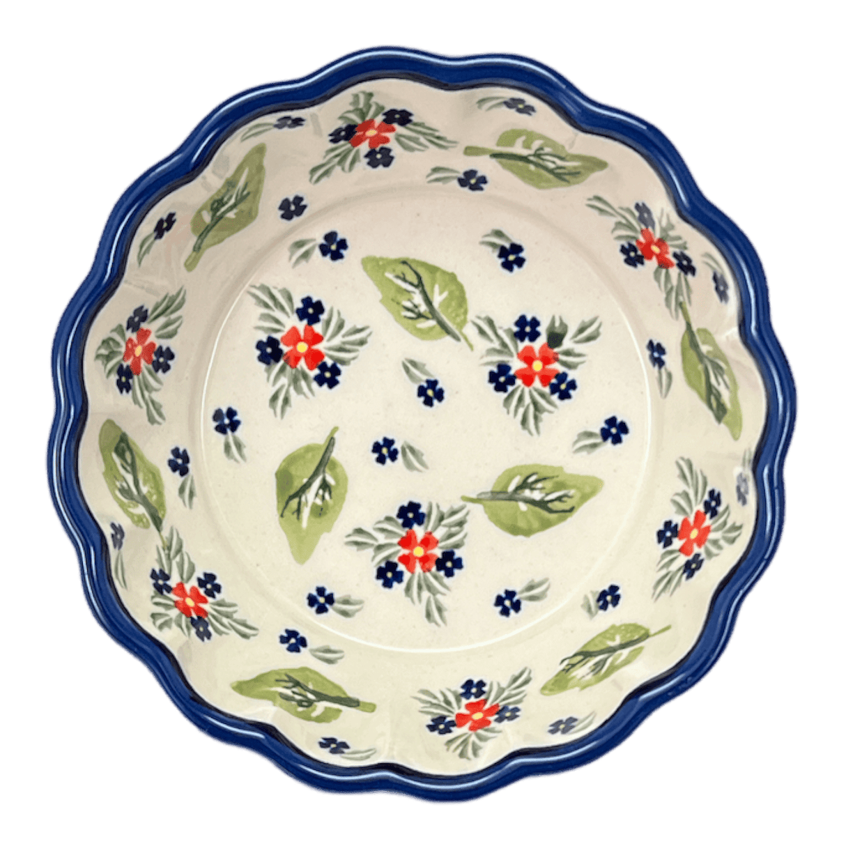 Bowl, Round, Scalloped, 6.25" in "Mountain Flower" by Zaklady | Y1891A-A1109A