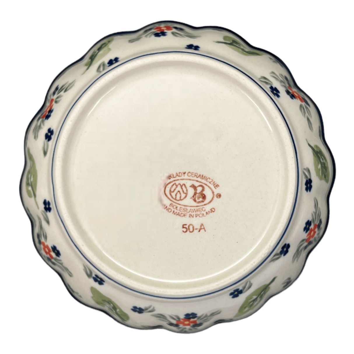 Bowl, Round, Scalloped, 6.25" in "Mountain Flower" by Zaklady | Y1891A-A1109A