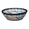 Polish Pottery Bowl, Round, Scalloped, 6.25" in "Climbing Aster" by Zaklady | Y1891A-A1145A at PolishPotteryOutlet.com