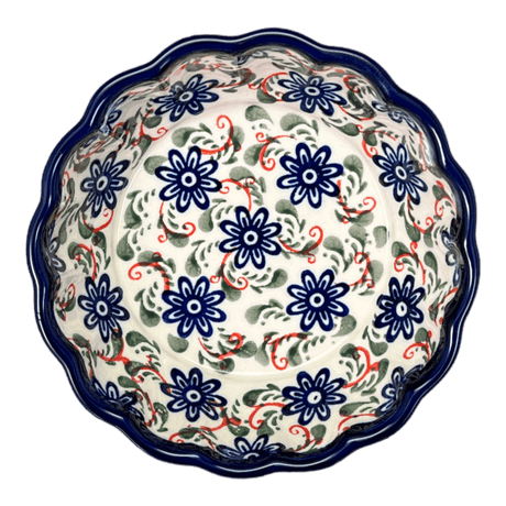 Bowl, Round, Scalloped, 6.25" in "Swirling Flowers" by Zaklady | Y1891A-A1197A